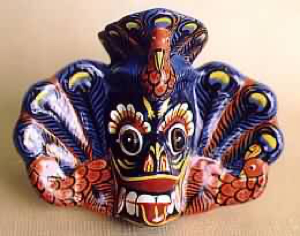 Blue red mask